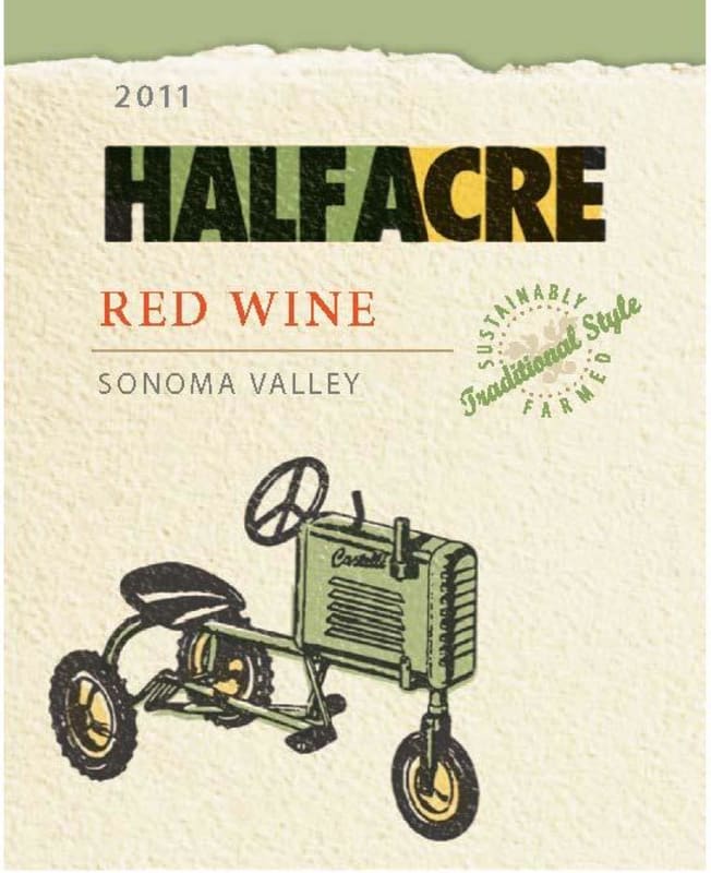 J. Baldwin Wines Half Acre Red 2011 Front Label