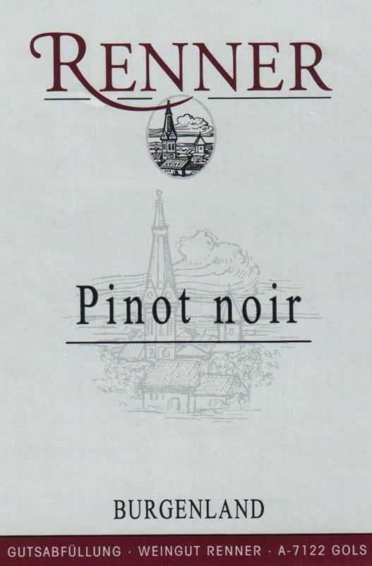 Weingut Renner Pinot Noir 2007 Front Label