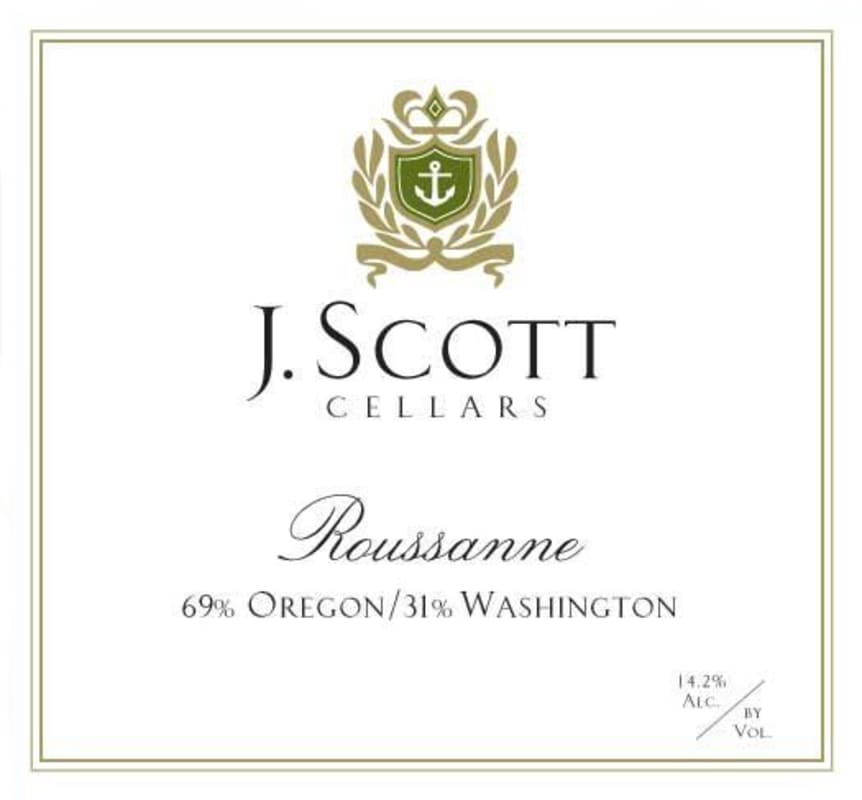 J. Scott Roussanne 2013 Front Label