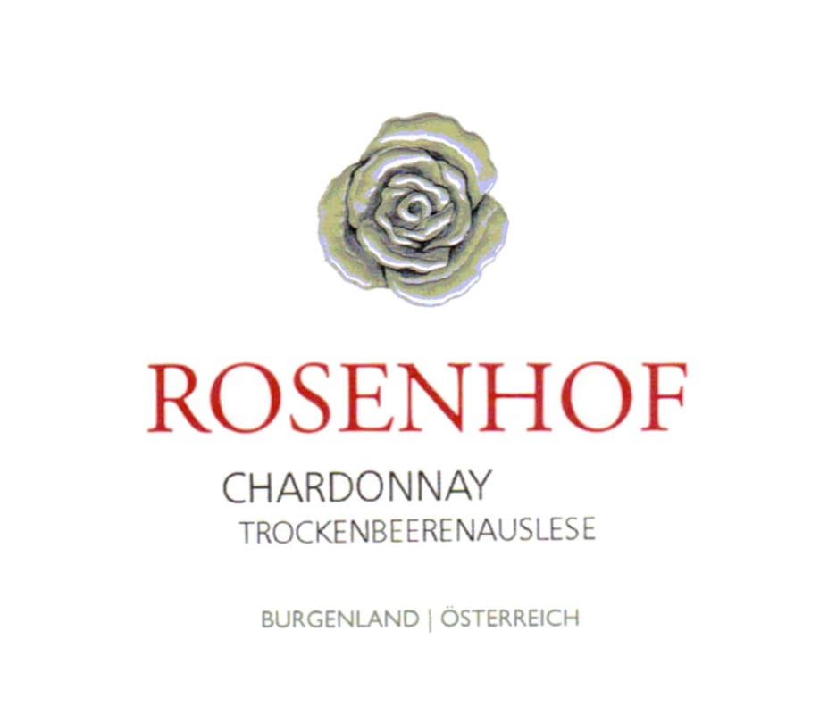 Weingut Rosenhof Trockenbeerenauslese Chardonnay 2010 Front Label