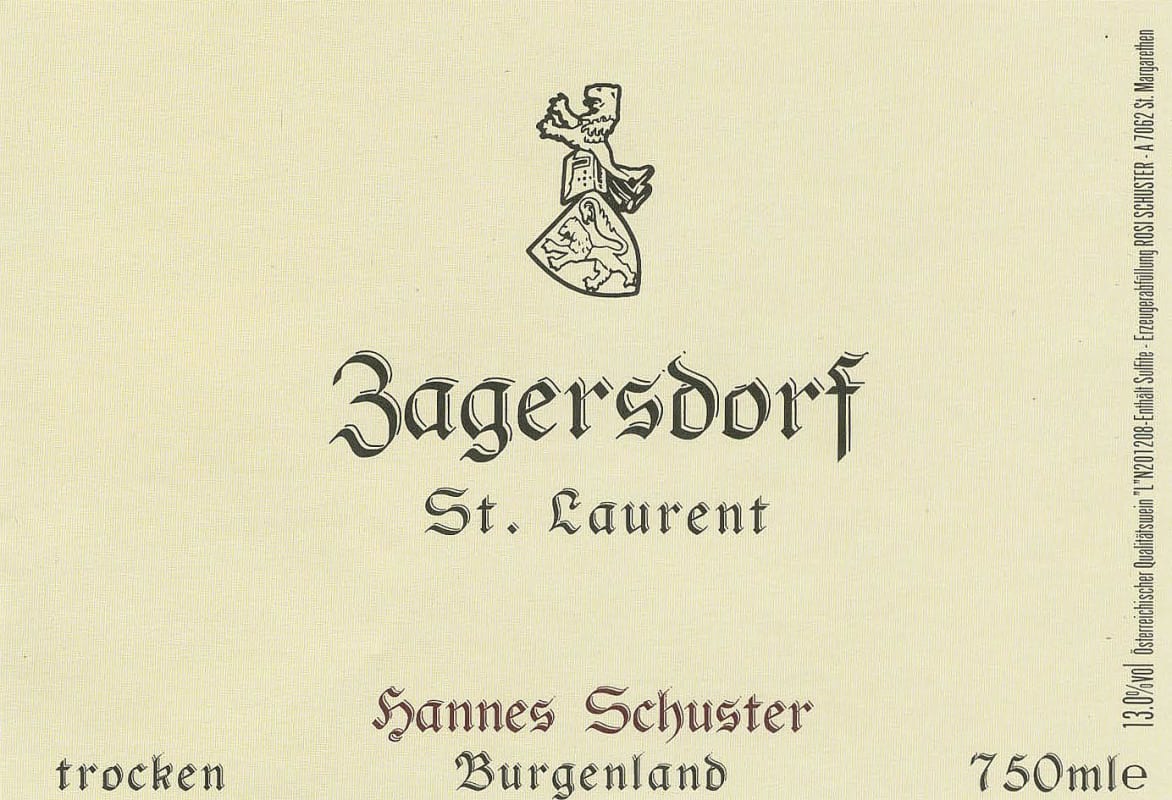 Weingut Rosi Schuster Zagersdorf St. Laurent 2007 Front Label