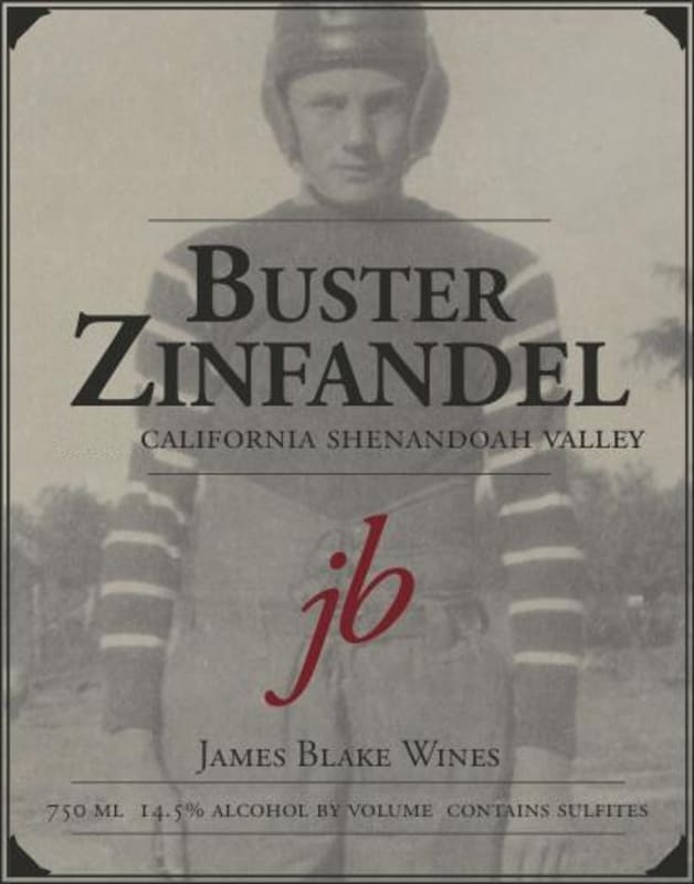 James Blake Wines Buster Zinfandel 2012 Front Label