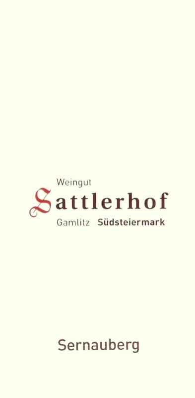 Weingut Sattlerhof Sernauberg Erste STK Lage Sauvignon Blanc 2015 Front Label