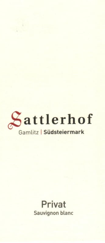 Weingut Sattlerhof Privat Sauvignon Blanc 2011 Front Label