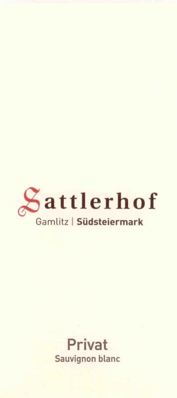 Weingut Sattlerhof Privat Sauvignon Blanc 2007 Front Label