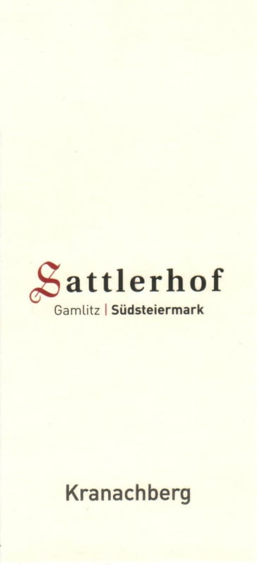 Weingut Sattlerhof Kranachberg Grosse STK Lage Sauvignon Blanc 2009 Front Label