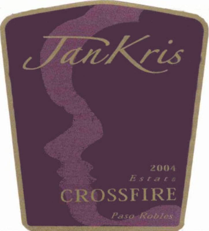 JanKris Winery Crossfire 2004 Front Label