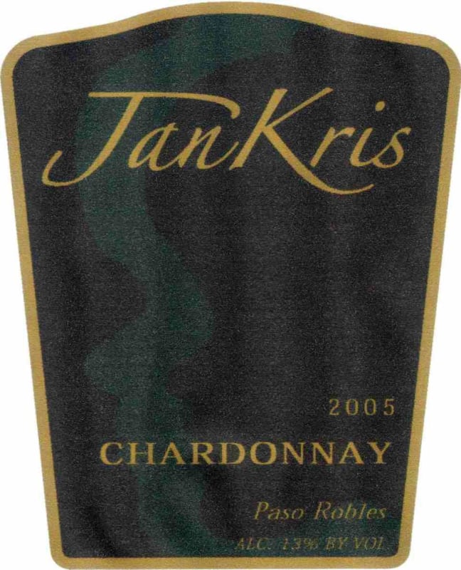 JanKris Winery Chardonnay 2005 Front Label