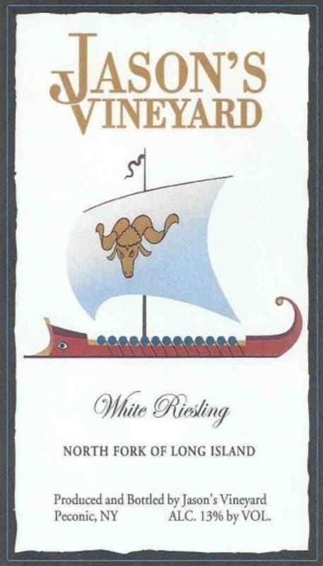 Jason's Vineyard Riesling 2015 Front Label