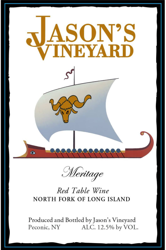 Jason's Vineyard Meritage 2012 Front Label