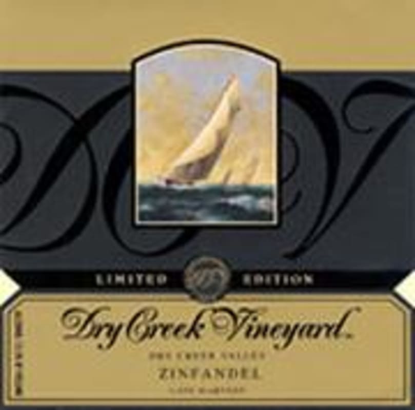 Dry Creek Vineyard Late Harvest Zinfandel (half-bottle) 1999 Front Label