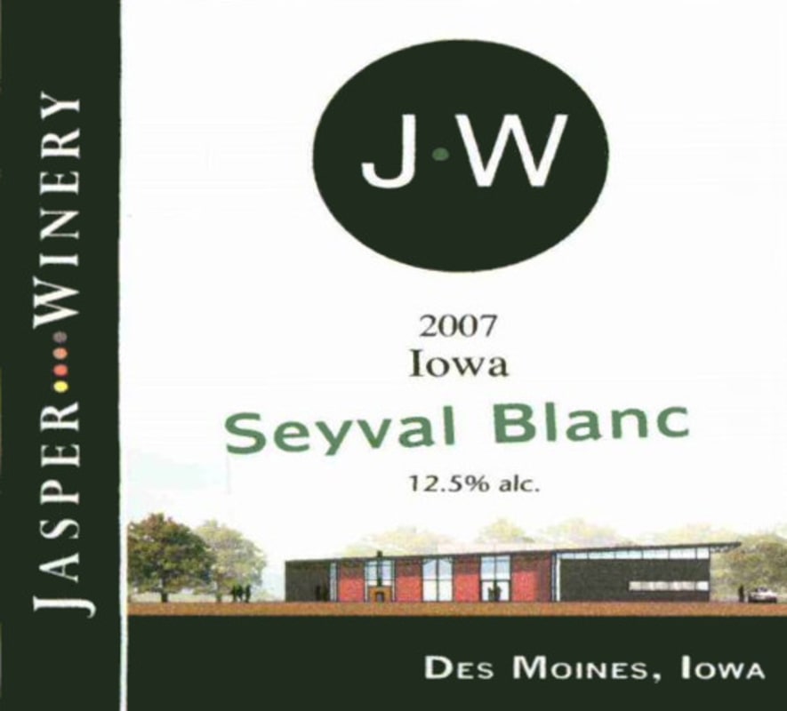 Jasper Winery Seyval Blanc 2007 Front Label