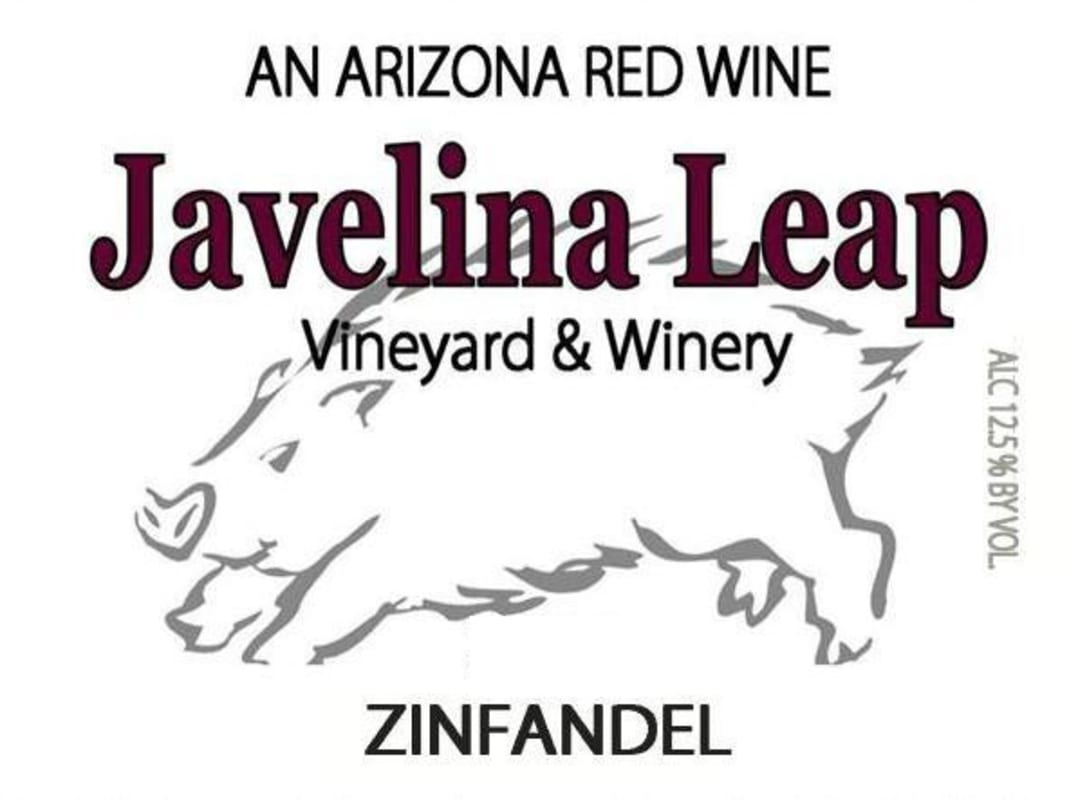 Javelina Leap Vineyards and Winery Zinfandel 2012 Front Label