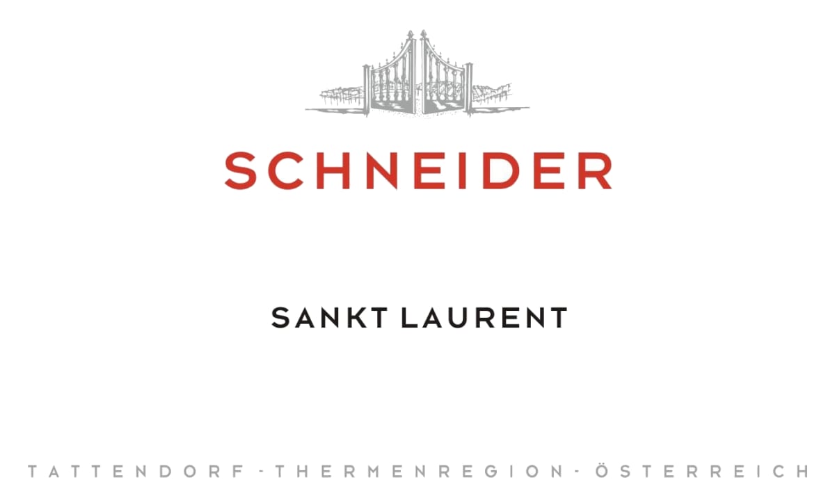Weingut Schneider Austria Sankt Laurent 2013 Front Label
