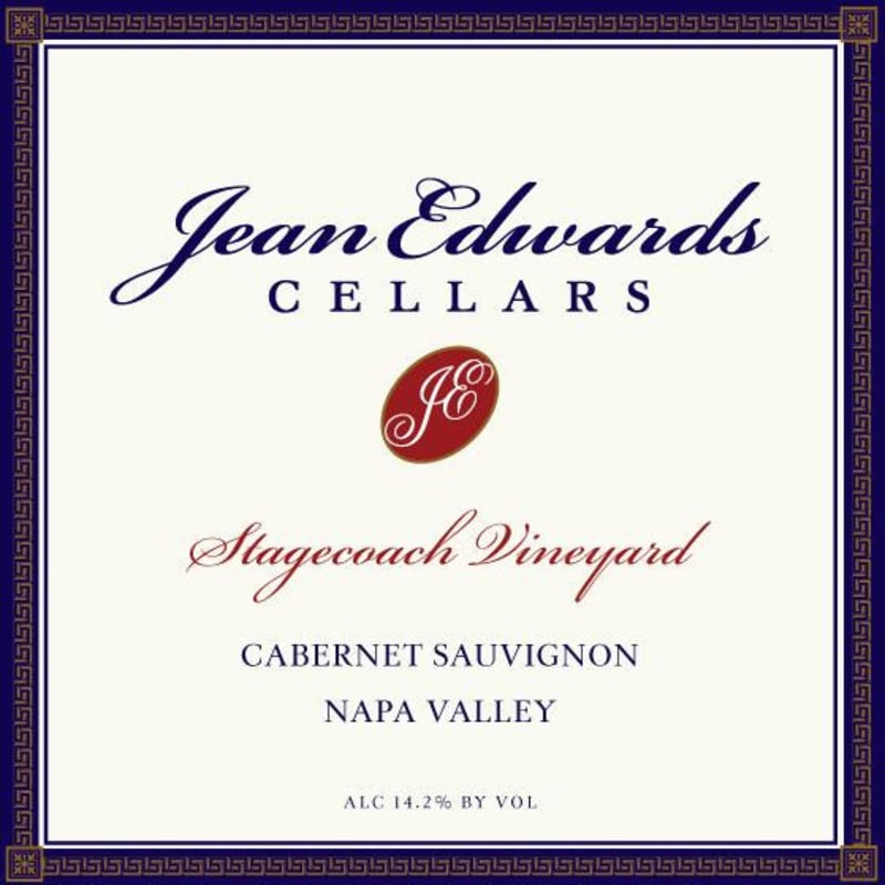 Jean Edwards Cellars Stagecoach Vineyard Cabernet Sauvignon 2012 Front Label