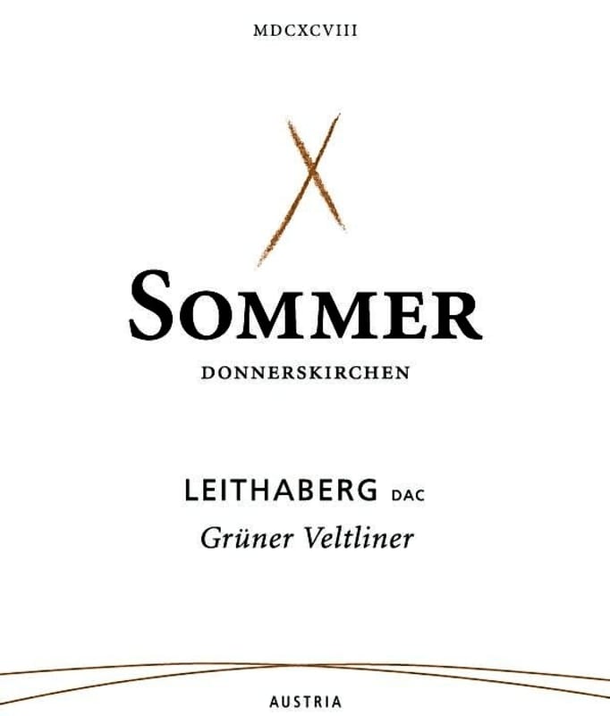 Weingut Sommer, Donnerskirchen Leithaberg Gruner Veltliner 2014 Front Label