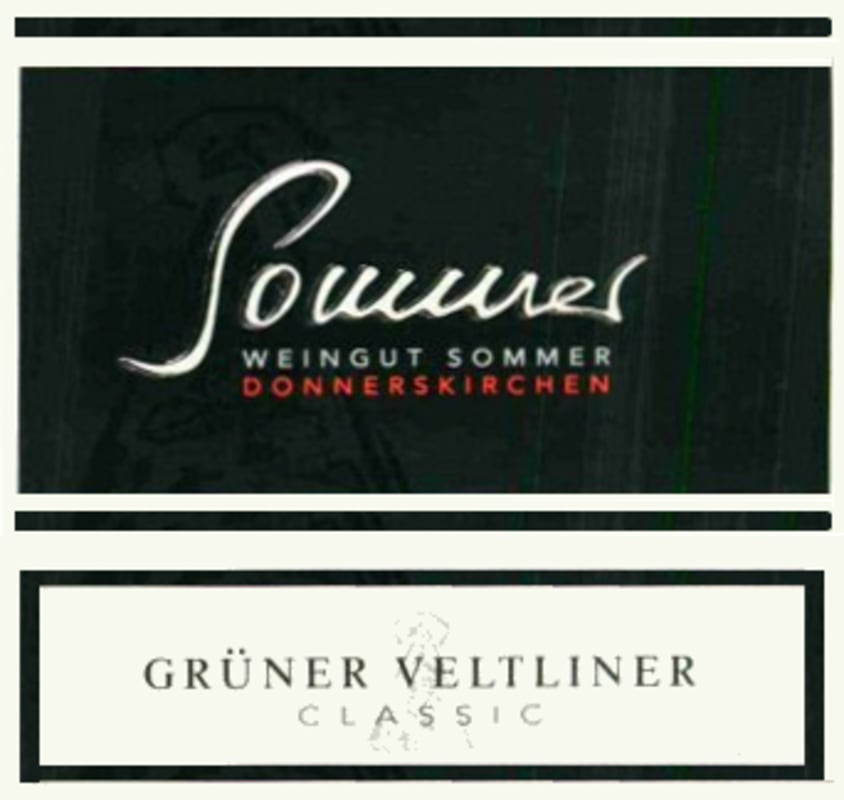 Weingut Sommer, Donnerskirchen Classic Gruner Veltliner 2010 Front Label