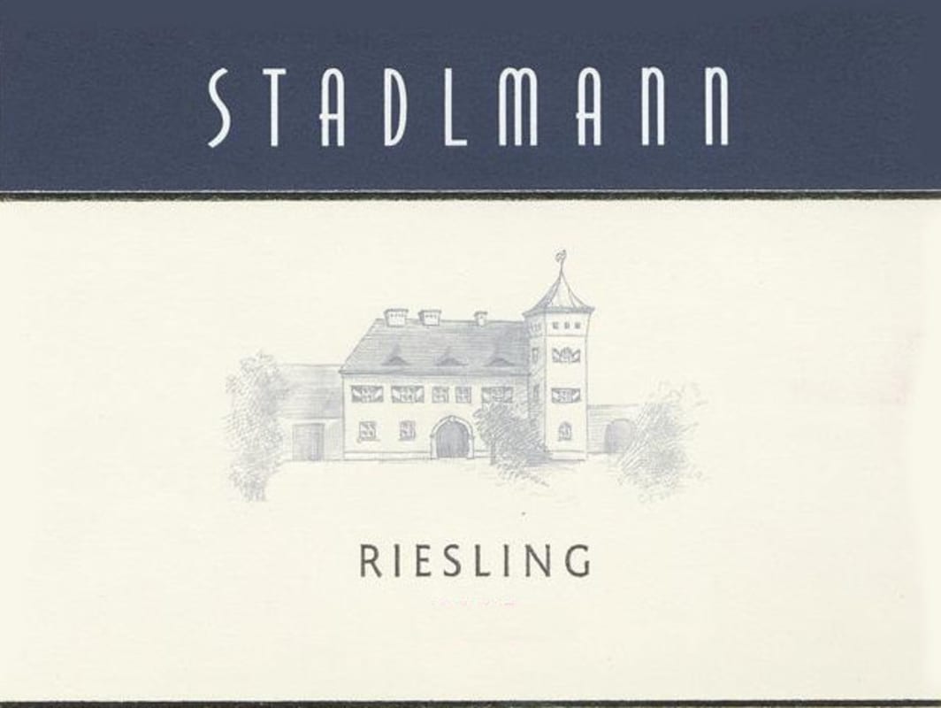 Weingut Stadlmann Riesling 2012 Front Label