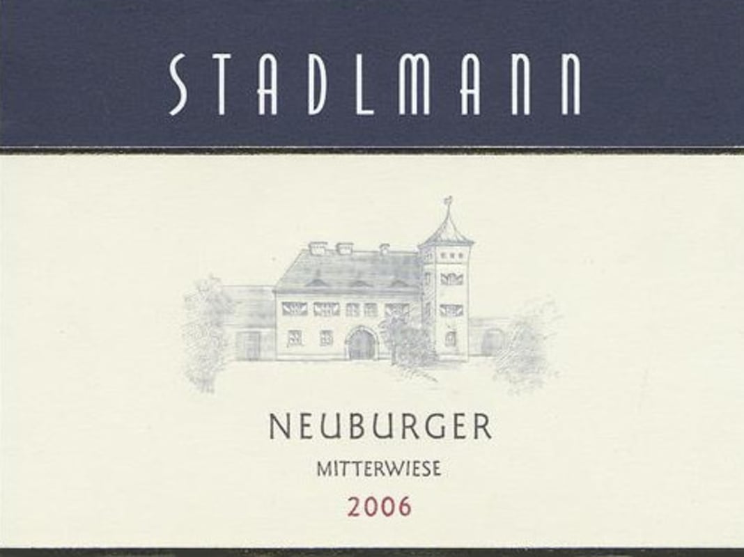 Weingut Stadlmann Mitterwiese Neuburger 2006 Front Label