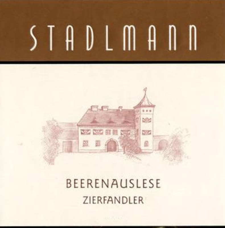 Weingut Stadlmann Beerenauslese Zierfandler 2010 Front Label