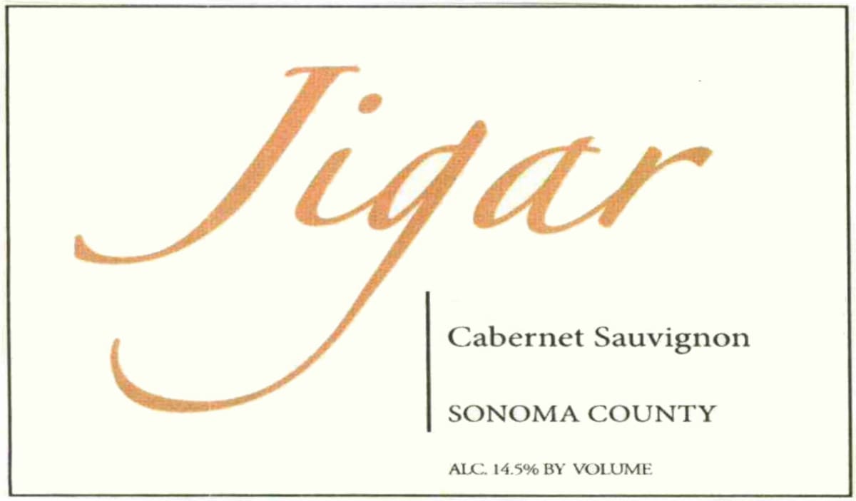 Jigar Wines Cabernet Sauvignon 2012 Front Label