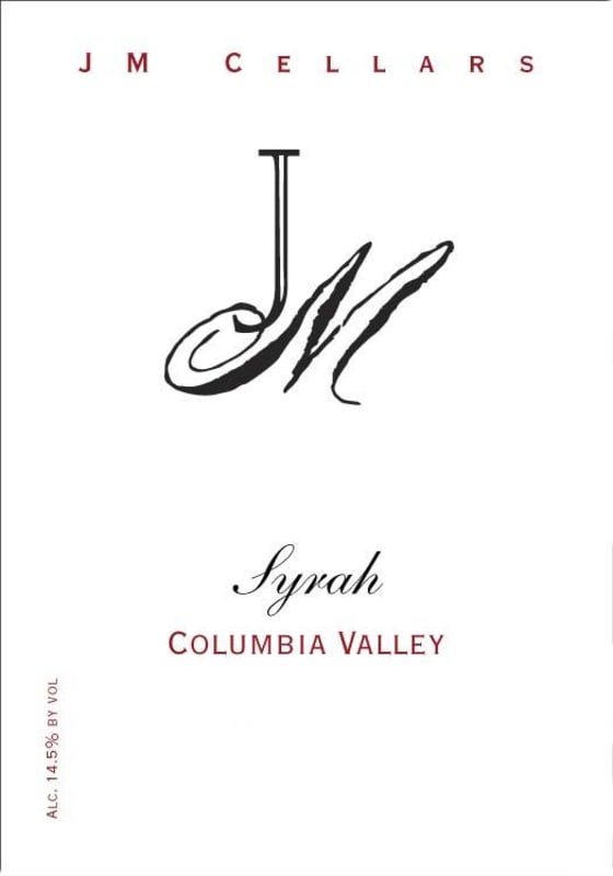 JM Cellars Syrah 2012 Front Label