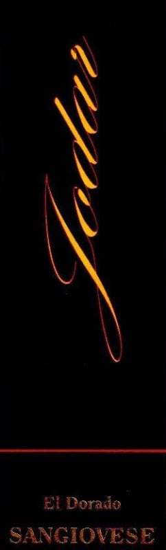 Jodar Vineyards & Winery Sangiovese 2014 Front Label