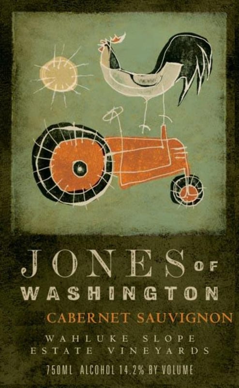 Jones of Washington Wine Cabernet Sauvignon 2010 Front Label