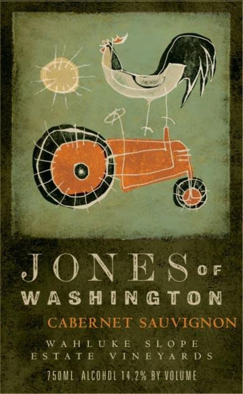 Jones of Washington Wine Cabernet Sauvignon 2011 Front Label