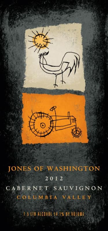 Jones of Washington Wine Cabernet Sauvignon 2012 Front Label