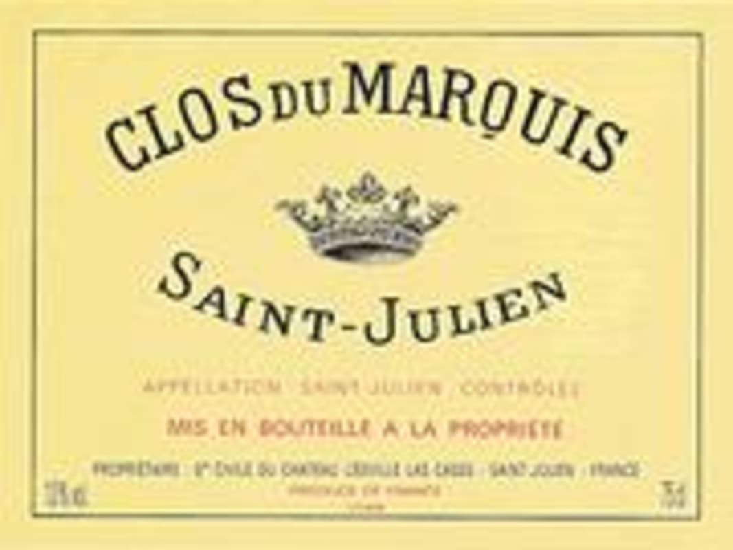 Clos du Marquis 1998 Front Label
