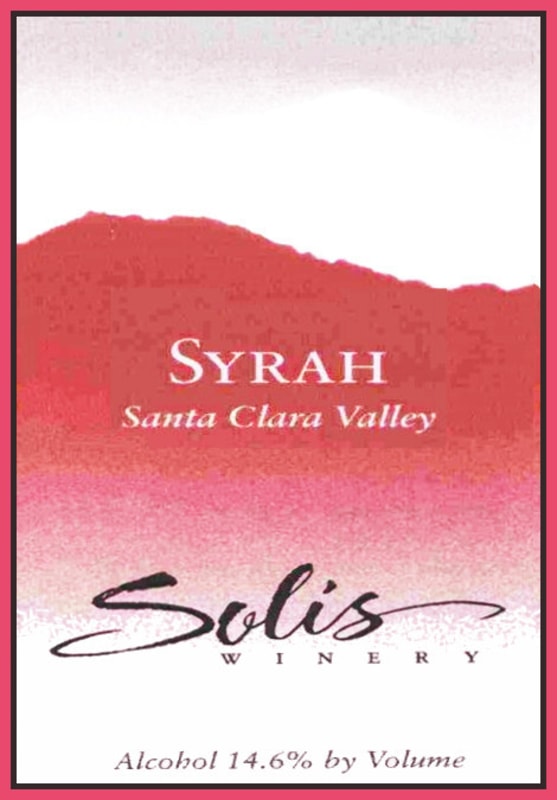 Solis Winery Syrah 2011 Front Label