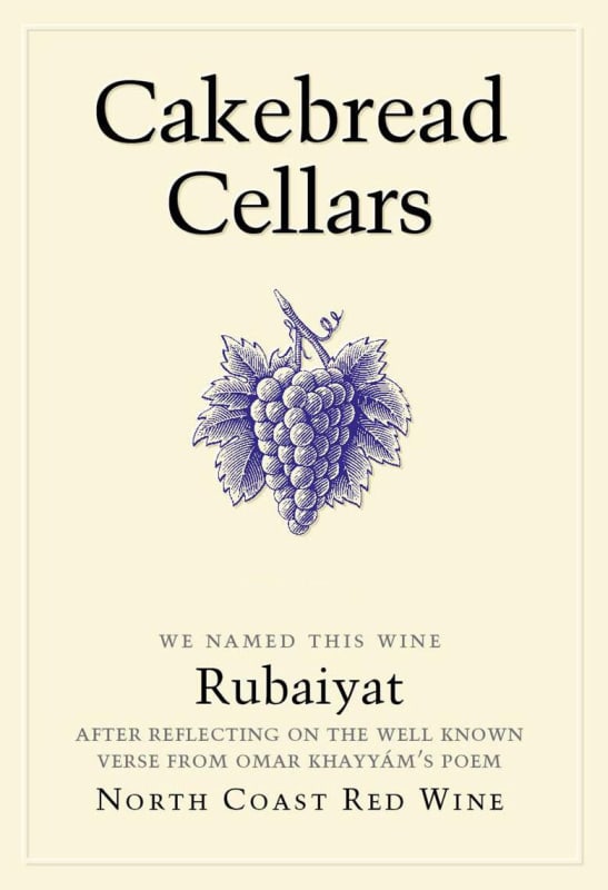 Cakebread Rubaiyat Red 2014 Front Label