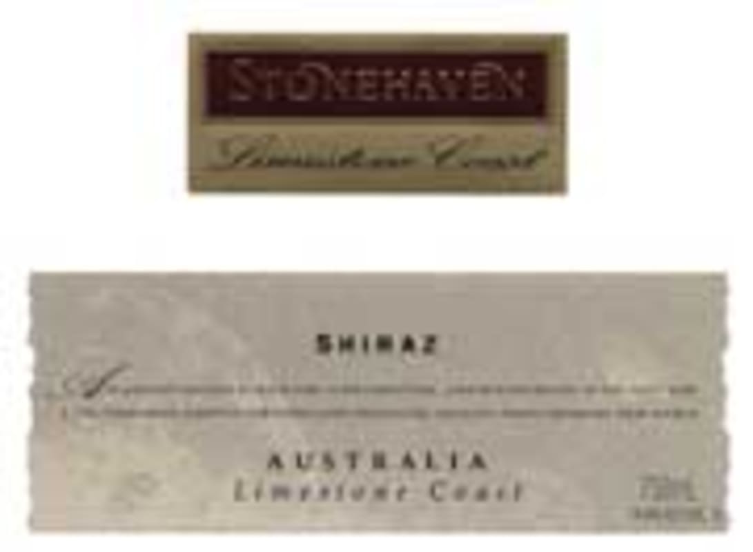 Stonehaven Limestone Coast Shiraz 1999 Front Label