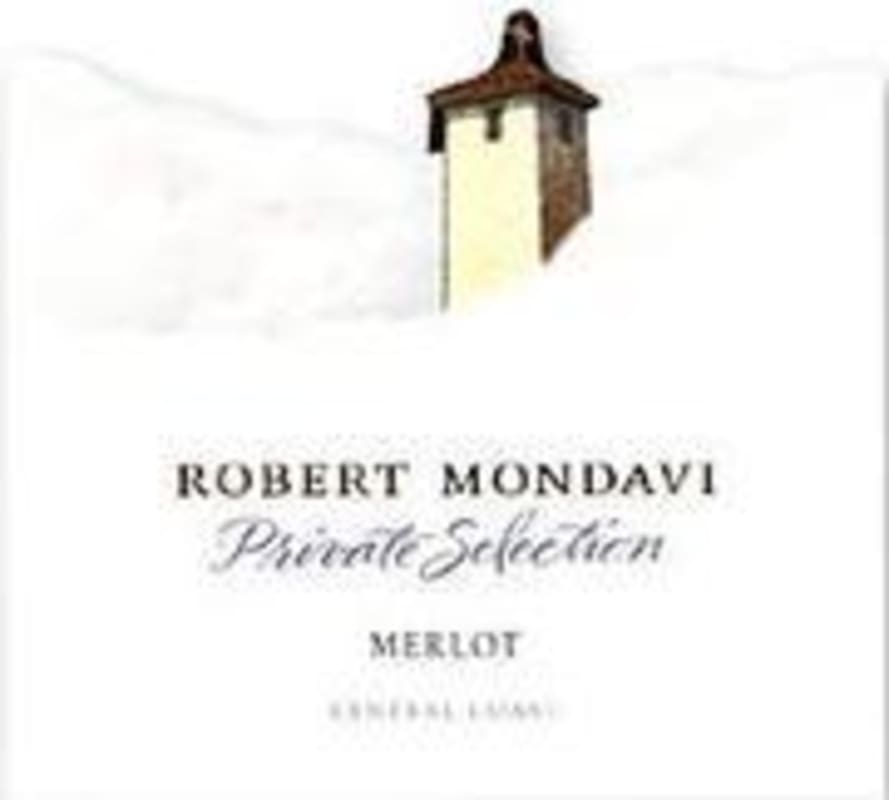 Robert Mondavi Private Selection Merlot 2000 Front Label