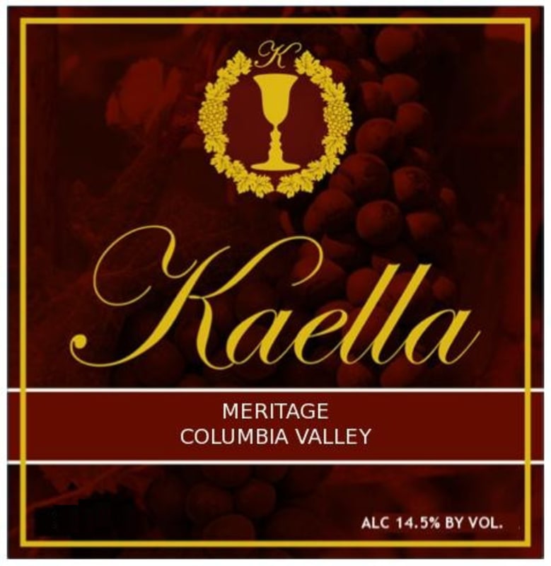 Kaella Winery Meritage 2011 Front Label