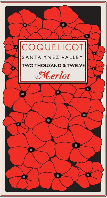 Coquelicot Estate Vineyard Estate Reserve Merlot 2012 Front Label