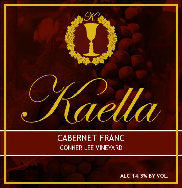 Kaella Winery Conner Lee Vineyard Cabernet Franc 2011 Front Label
