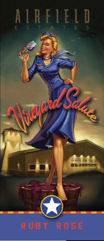 Airfield Estate Ruby Rose 2011 Front Label