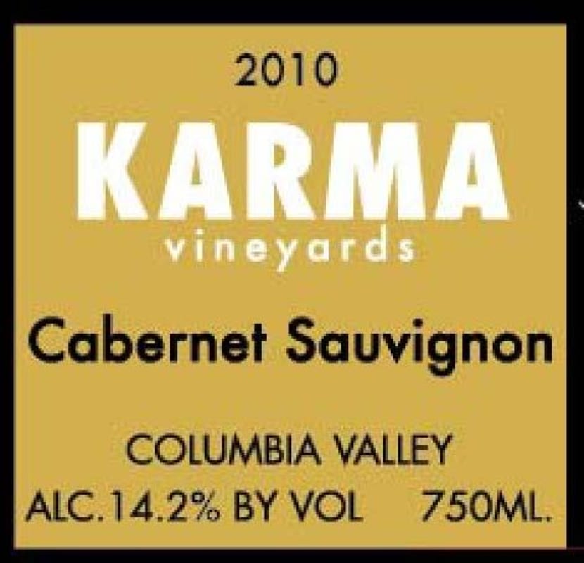 Karma Vineyards Cabernet Sauvignon 2009 Front Label