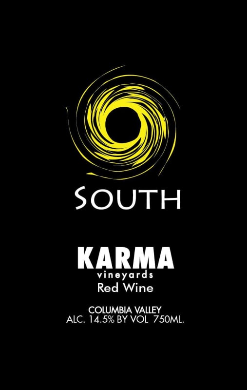 Karma Vineyards South 2012 Front Label