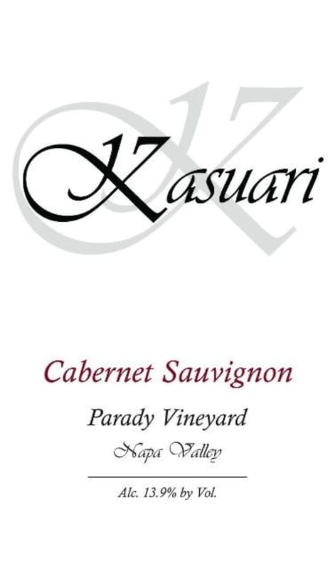 Kasuari Wines Parady Vineyard Cabernet Sauvignon 2010 Front Label