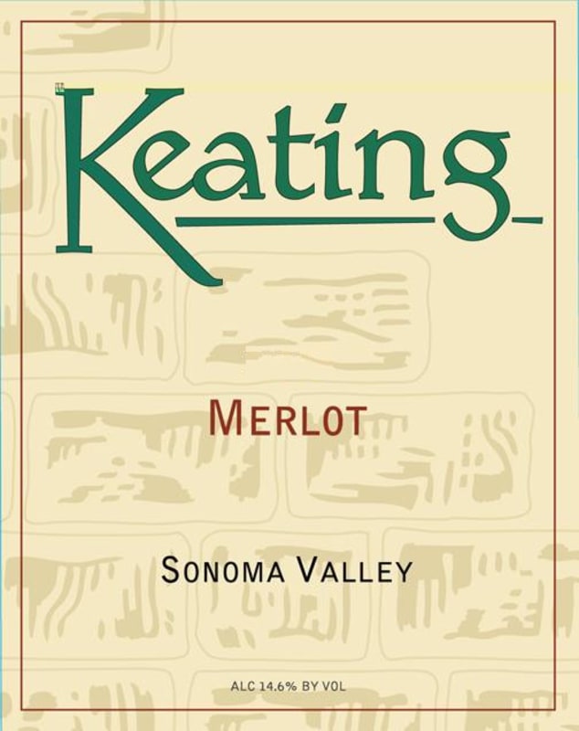 Keating Wines Merlot 2009 Front Label