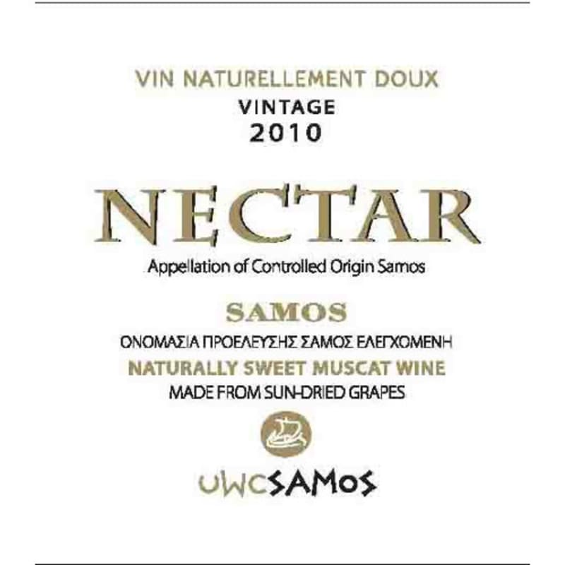 Samos Vin Doux Muscat (375ml half-bottle) 2010 Front Label
