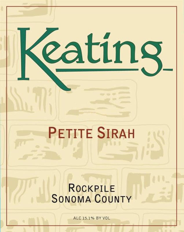 Keating Wines Petite Sirah 2009 Front Label