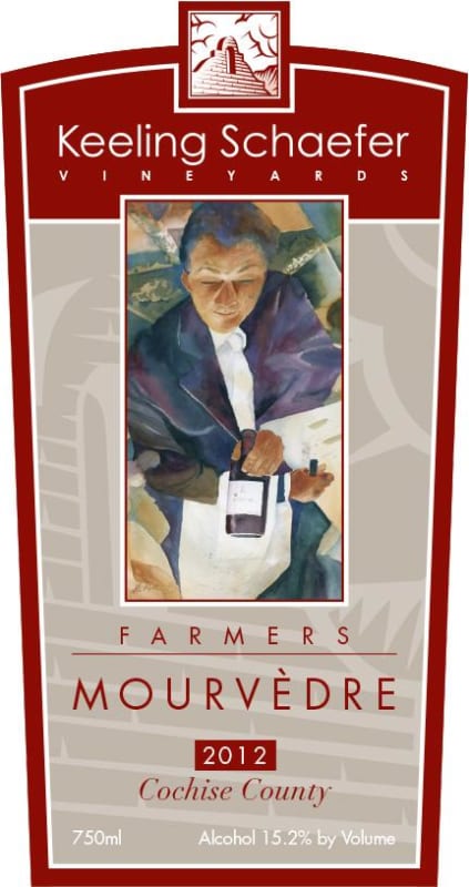 Keeling-Schaefer Vineyards Farmers Mourvedre 2012 Front Label