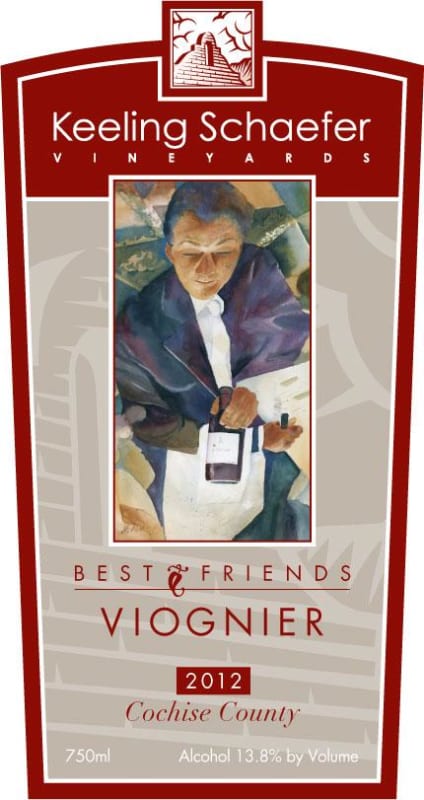 Keeling-Schaefer Vineyards Best Friends Viognier 2012 Front Label
