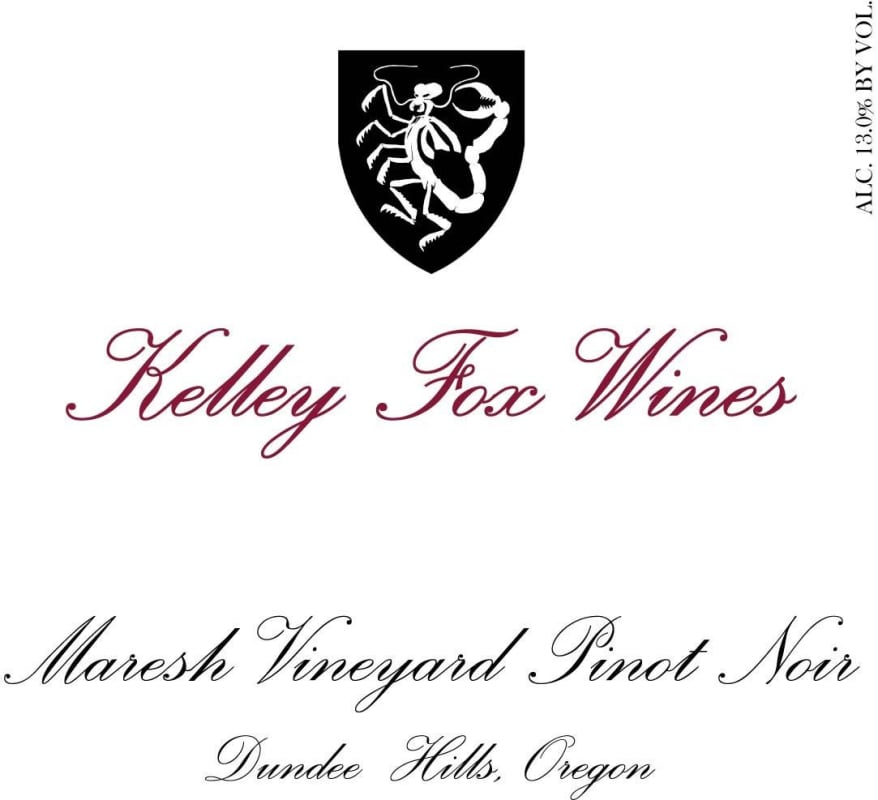 Kelley Fox Wines Mareesh Vineyard Pinot Noir 2011 Front Label