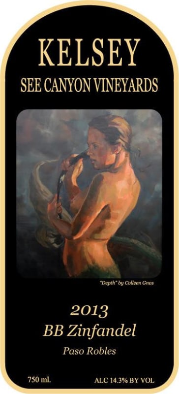 Kelsey See Canyon Vineyards BB Zinfandel 2013 Front Label