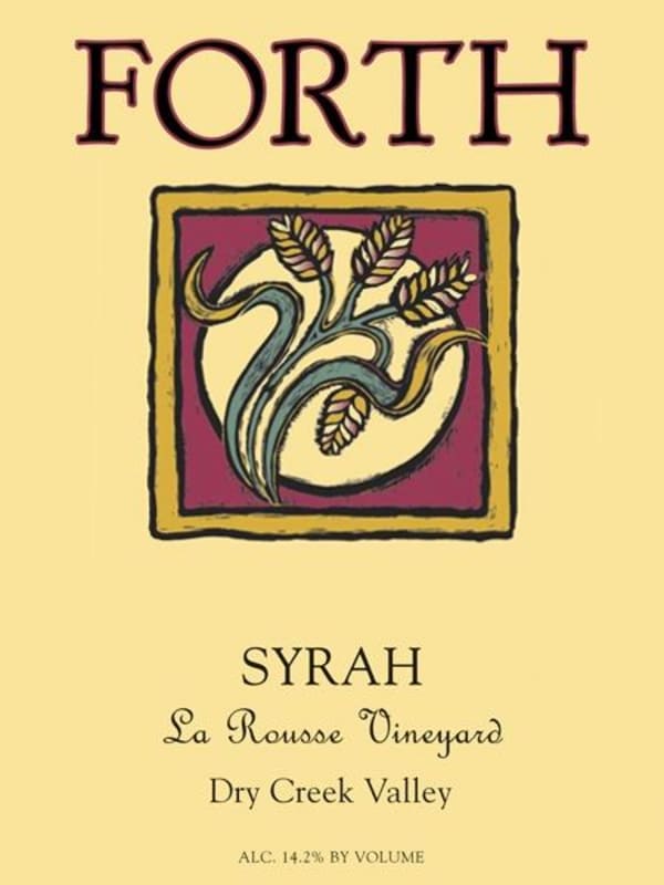 Forth Vineyards La Rousse Vineyard Syrah 2004 Front Label
